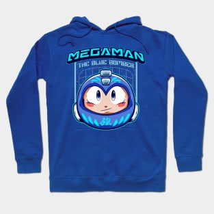 the blue bomber daruma Hoodie